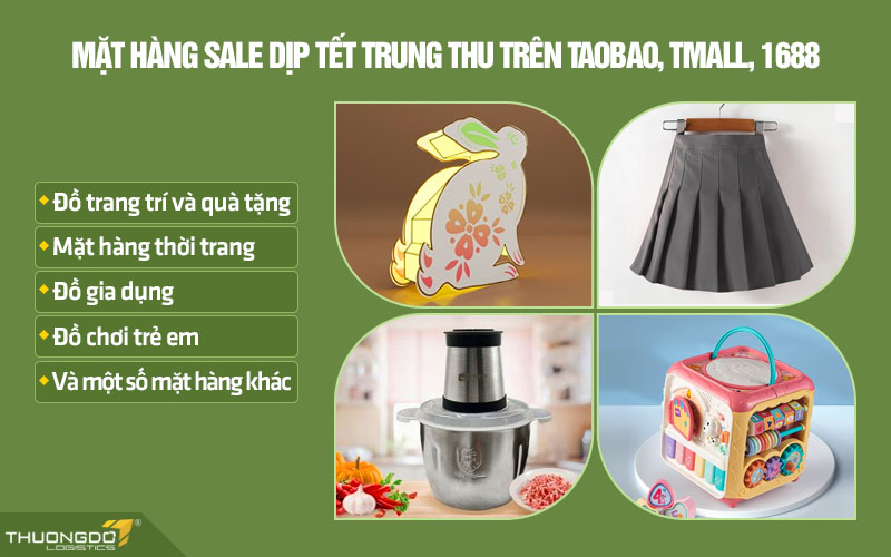 Các mặt hàng sale dịp Tết Trung Thu trên các trang TMĐT