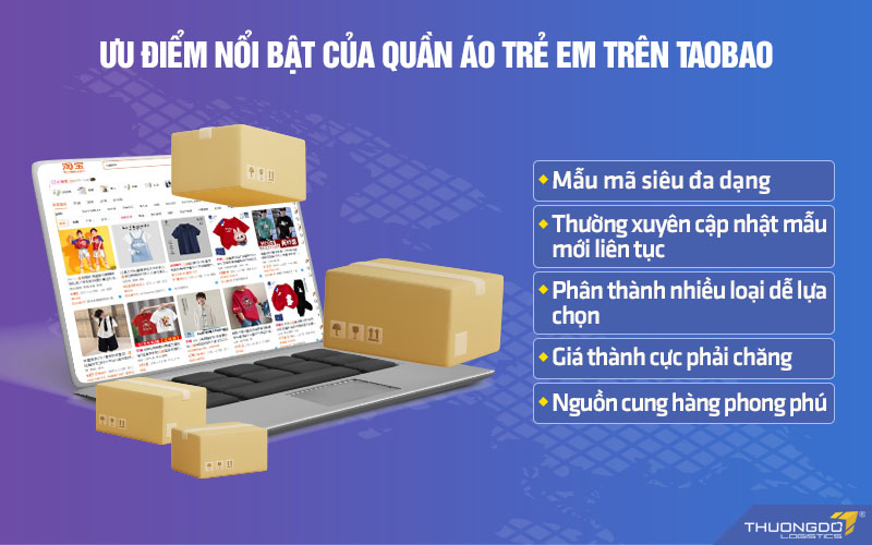 Điểm nổi bật của quần áo trẻ em trên Taobao