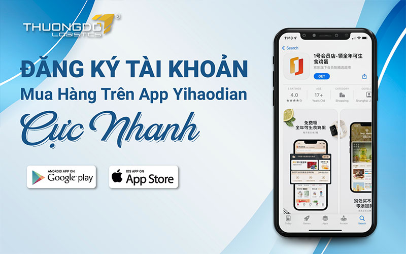 Đăng ký tài khoản mua hàng trên app Yihaodian cực nhanh