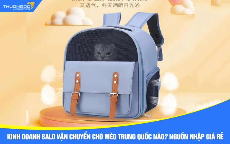 Kinh doanh balo vận chuyển chó mèo Trung Quốc nào? Nguồn nhập giá rẻ