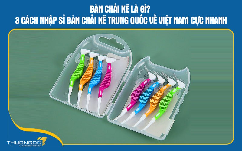 Bàn chải kẽ là gì? 3 cách nhập sỉ bàn chải kẽ Trung Quốc về Việt Nam