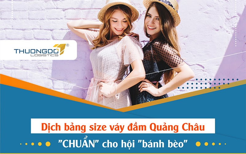 Dịch bảng size váy đầm Quảng Châu 