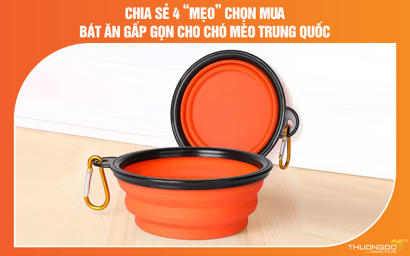Chia sẻ 4 “mẹo” chọn mua bát ăn gấp gọn cho chó mèo Trung Quốc