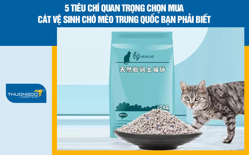 5 Tiêu chí quan trọng chọn mua cát vệ sinh chó mèo Trung Quốc bạn phải
