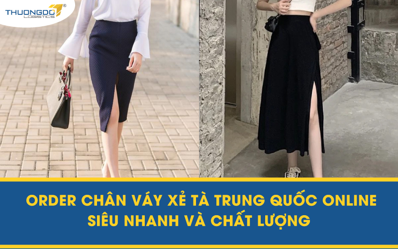 Chân váy Jean nữ 1 nút form chuẩn xẻ tà trước nữ tính CVJ41