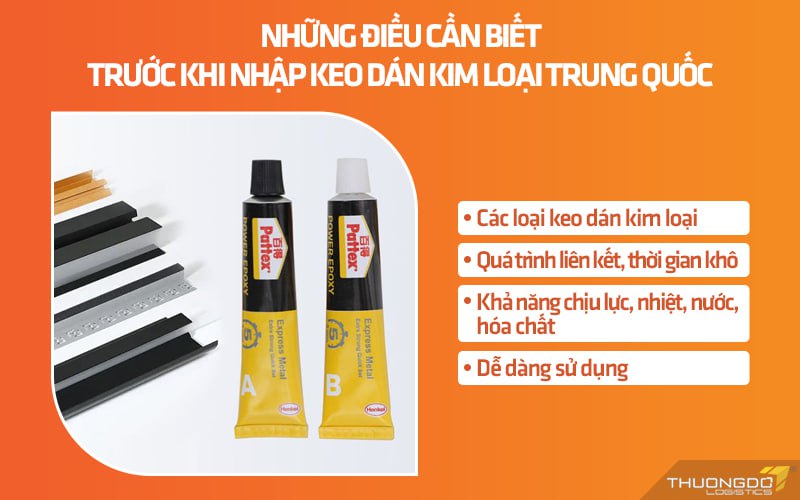 Những điều cần biết khi nhập keo dán kim loại Trung Quốc chất lượng