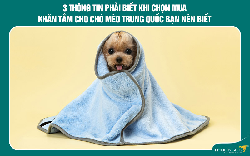 3 Thông tin phải biết khi chọn mua khăn tắm cho chó mèo Trung Quốc