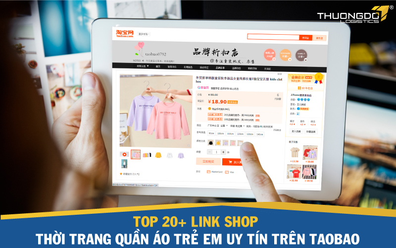 TOP 20+ link shop thời trang quần áo trẻ em uy tín trên Taobao