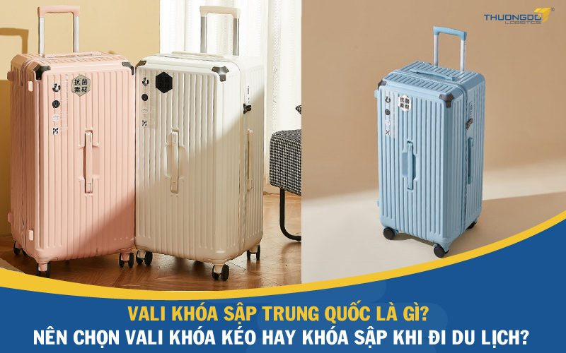 Vali khóa sập Trung Quốc là gì? Nên chọn vali khóa kéo hay khóa sập 