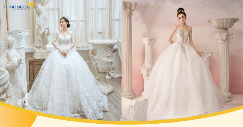 2 loại váy cưới Trung Quốc phổ biến - Nhập sỉ váy cưới Trung Quốc bằng