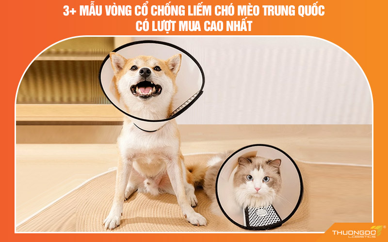 3+ mẫu vòng chống liếm chó mèo Trung Quốc có lượt mua cao nhất