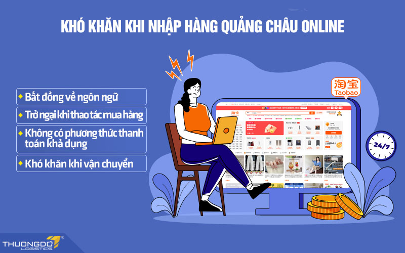 Một số khó khăn cần biết khi nhập hàng Quảng Châu online