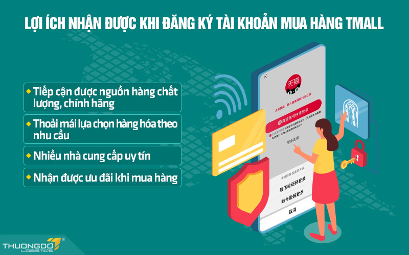 Lợi ích nhận được khi đăng ký tài khoản Tmall