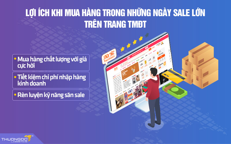 Lợi ích khi mua hàng vào đợt sale trên trang TMĐT nội địa Trung