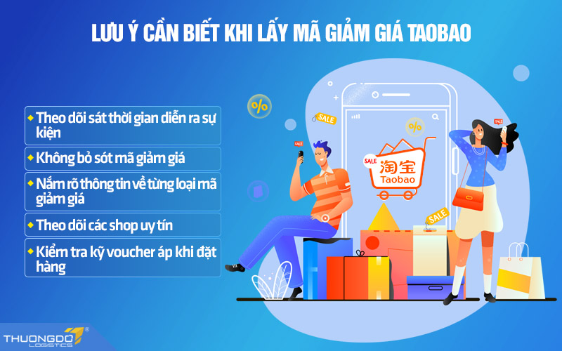 Lưu ý cần biết khi lấy mã giảm giá Taobao