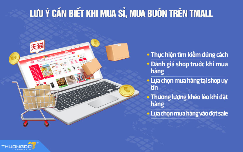 Lưu ý cần biết khi chọn mua sỉ hàng trên Tmall