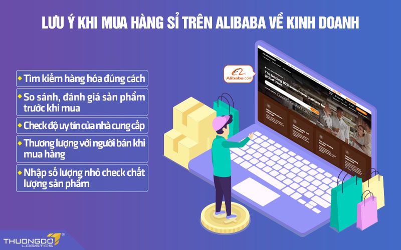 Lưu ý khi mua sỉ hàng trên Alibaba về kinh doanh