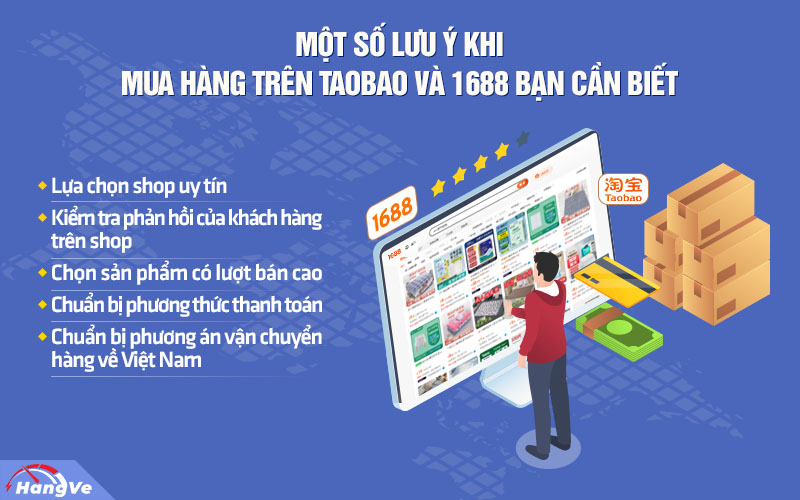 Một số lưu ý cần biết khi mua hàng trên Taobao và 1688