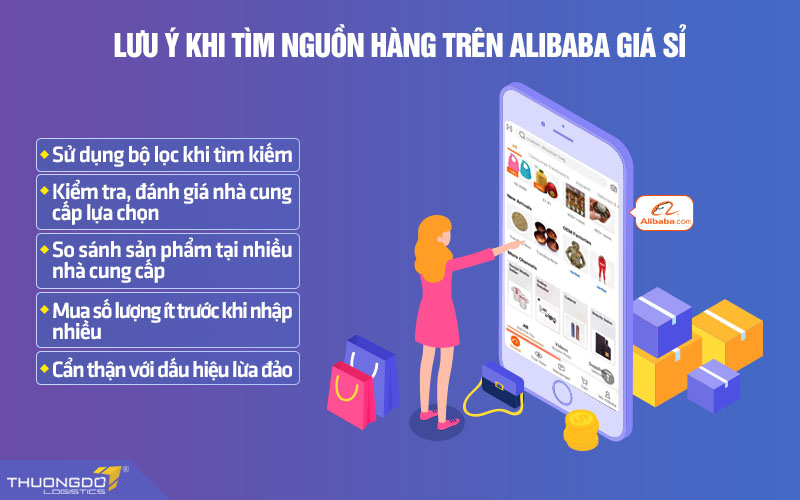 Một số lưu ý cần biết khi tìm nguồn hàng trên Alibaba