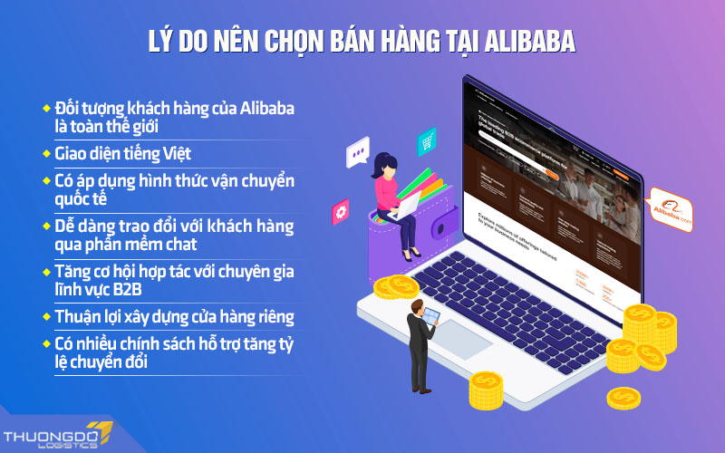 Lý do nên chọn bán hàng trên Alibaba