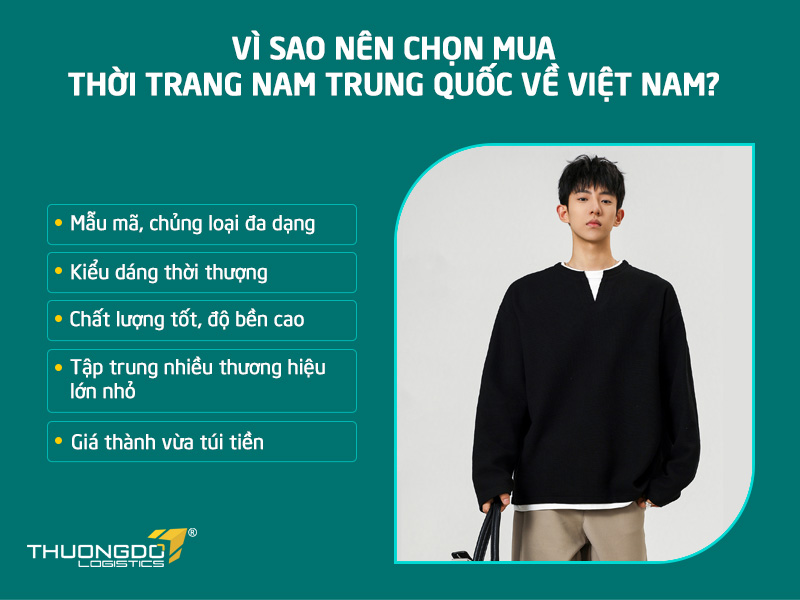 Lý do nên chọn mua thời trang nam nội địa Trung