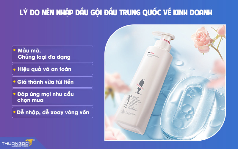 Lý do nên chọn nhập dầu gội đầu nội địa Trung