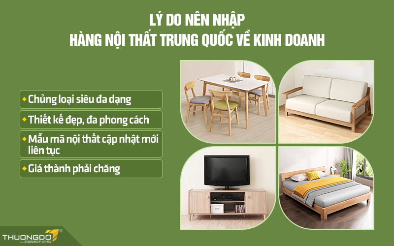 Lý do nên nhập nội thất Trung Quốc về kinh doanh