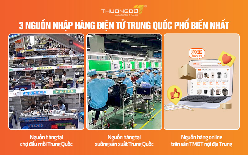 3 Nguồn nhập hàng điện tử giá rẻ Trung Quốc