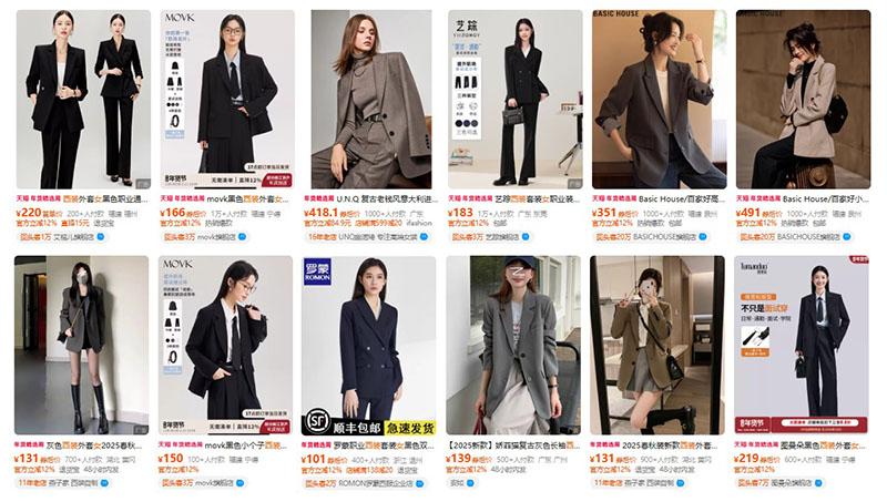 Order áo vest nội địa Trung trên trang TMĐT