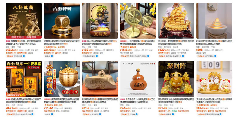 Nhập đồ phong thủy trên Taobao