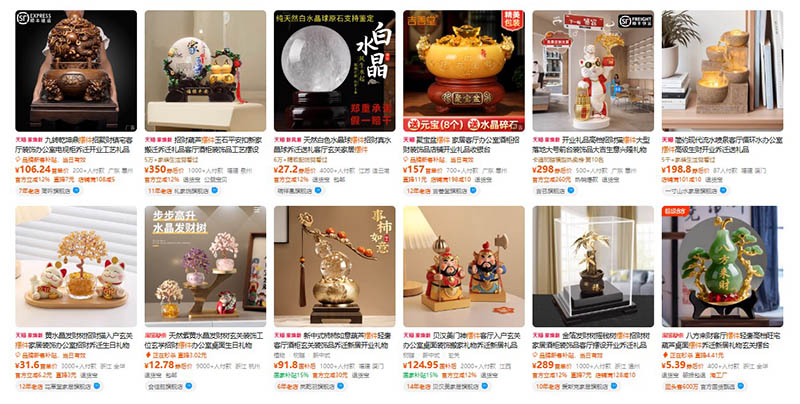 Nhập đồ phong thủy trên Tmall