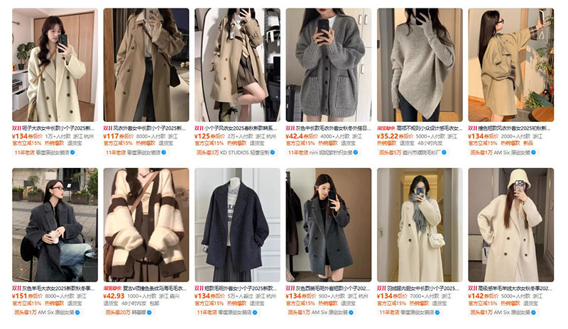 Thời trang nữ nội địa Trung bán trên Taobao
