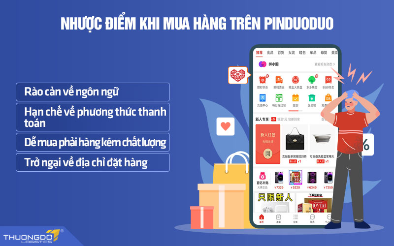 Nhược điểm khi mua hàng trên Pinduoduo