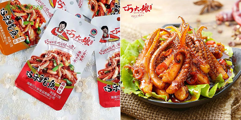 Râu mực cay Tứ Xuyên