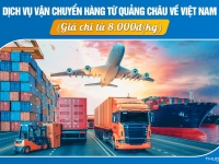 Dịch vụ vận chuyển hàng từ Quảng Châu về Việt Nam T5/2026 từ 8.000đ/kg