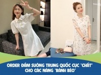 Order đầm suông Trung Quốc cực “chất” cho các nàng “bánh bèo”