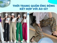 Thời trang quần ống rộng kết hợp với áo gì 2024