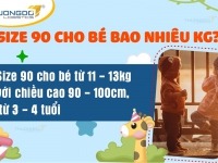 Size 90 cho bé bao nhiêu kg? Ký hiệu số trong bảng size quần áo trẻ em Trung Quốc 