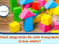 Thuế nhập khẩu đồ chơi từ Trung Quốc về Việt Nam là bao nhiêu?