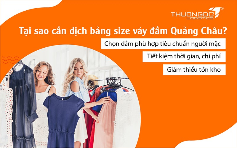 Vì sao cần dịch bảng size váy đầm Trung Quốc sang tiếng Việt
