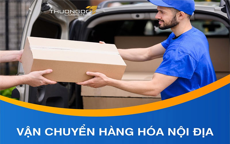 Hàng hóa được vận chuyển nội địa từ xưởng Alibaba về kho của Thương Đô