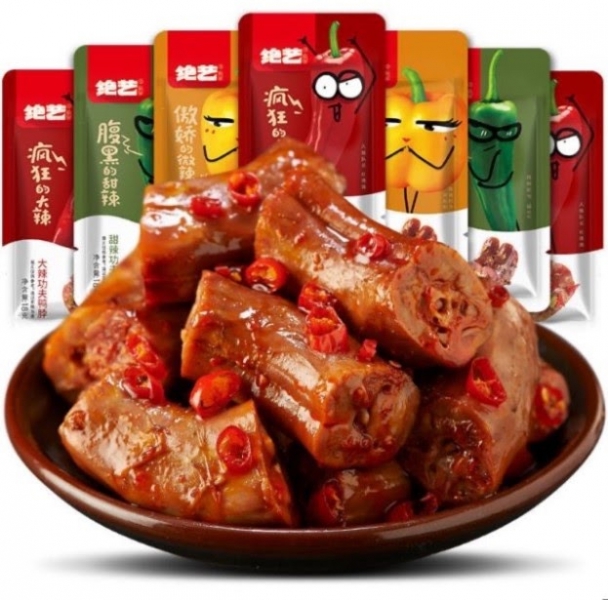 Cổ vịt là một trong những món ăn quen thuộc được “Thánh ăn Trung Quốc” review rất nhiều