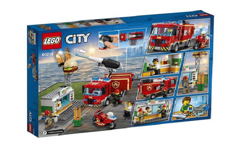 Bộ lego cứu hỏa tiệc nướng BBQ sinh đông và thực tế