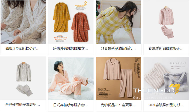 Link shop order đồ ngủ đồ bộ hàng Quảng Châu giá rẻ uy tín
