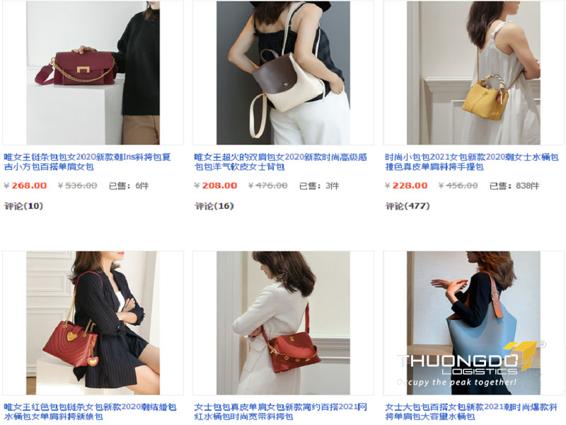 Link shop bán túi xách uy tín trên taobao
