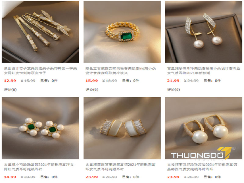 Các cửa hàng bán đồ trang sức uy tín trên Taobao