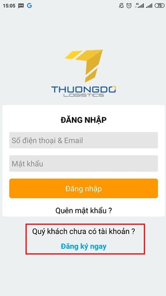 Đăng ký tài khoản tại Thương Đô để dễ dàng theo dõi