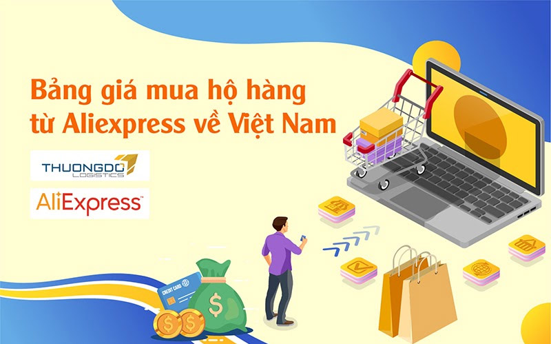  Bảng giá mua hộ hàng từ Aliexpress về Việt Nam