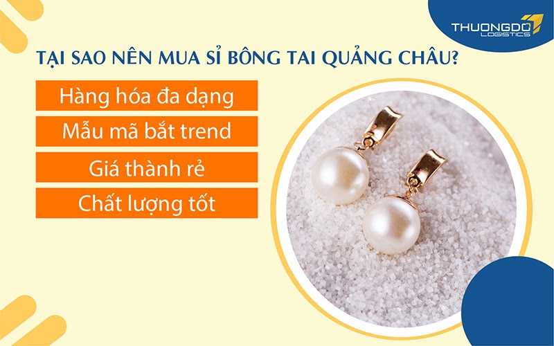 Tại sao nên mua sỉ bông tai Quảng Châu?