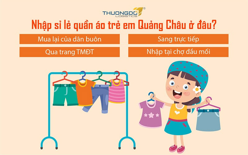 Nhập sỉ lẻ quần áo trẻ em Quảng Châu ở đâu?